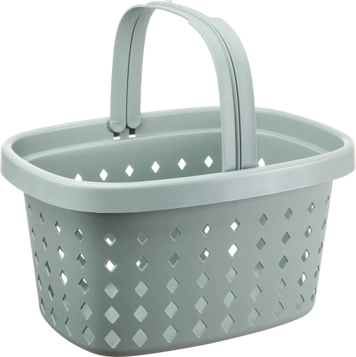 Bevásárlókosár 2 fogantyúval, 22 l, műanyag, vegyes színek, teherbírás 20 kg