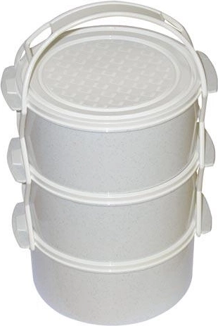 Műanyag ételhordó 3×1,5 l
