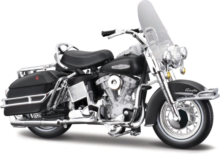 Maisto Harley-Davidson 1966 FLH Electra Glide matt fekete 1:18