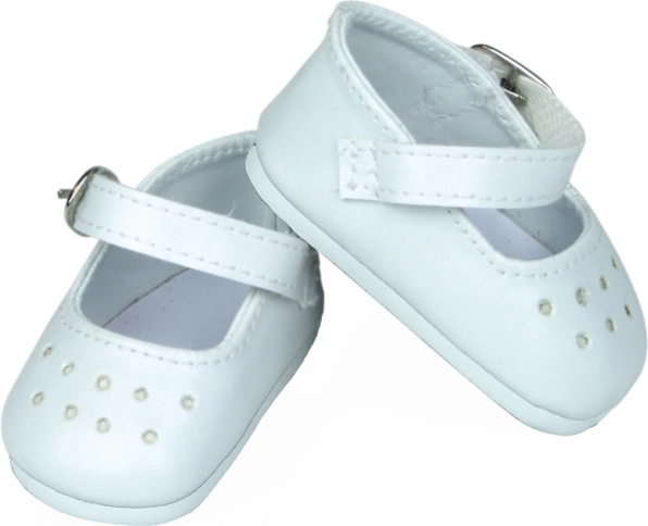 PETITCOLLIN fehér cipőcskék 27 cm-es babához