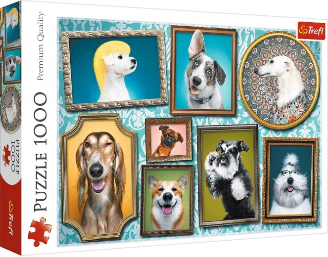 1000 darabos puzzle – Vidám kutyusok, kutyagaléria