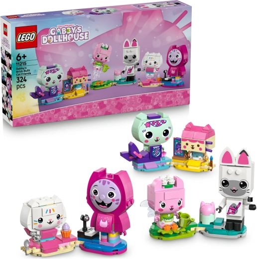 LEGO Gabi varázslatos babaháza – Gabi és kockákból építhető macskabarátai