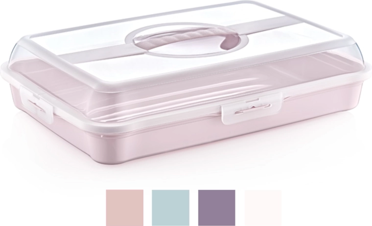 Téglalap alakú tortadoboz 42,5 × 29,5 × 10 cm BPA-mentes