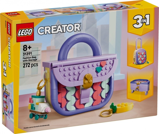 LEGO Creator 3 az 1-ben Divatos kézitáska tárolórekesszel