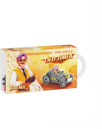 Mini Waffle Versenyautó szürke