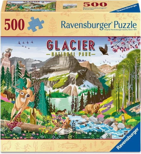 Ravensburger puzzle Nemzeti Park: Gleccser 500 darabos