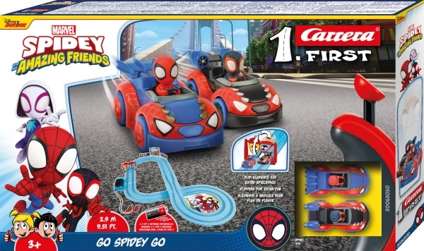 Carrera First autóversenypálya Spidey Go Webs Go 2,9 m