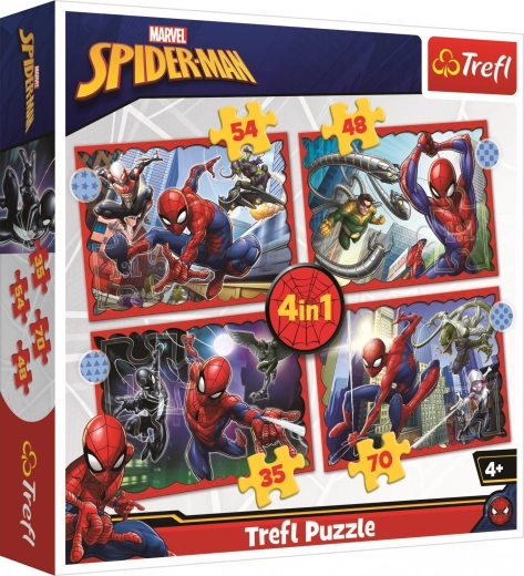 Puzzle 4 az 1-ben Hősies Pókember