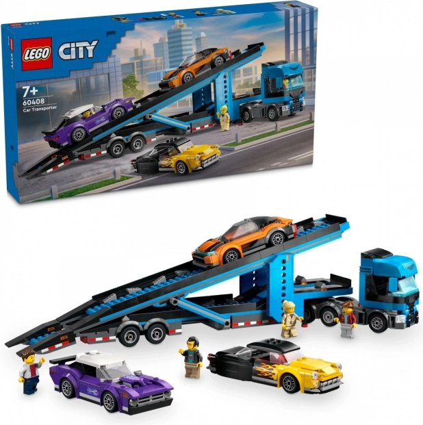 LEGO® City 60408 Autószállító kamion sportkocsikkal