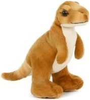 Barna plüss dinoszaurusz 20 cm