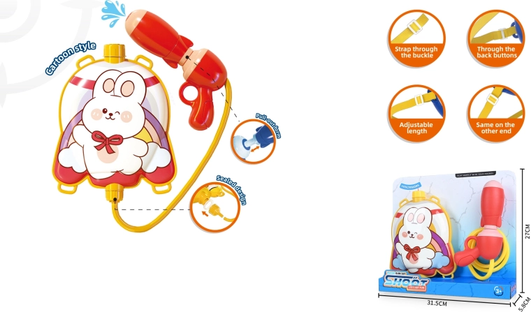 Nyuszis hátizsákos vízipisztoly