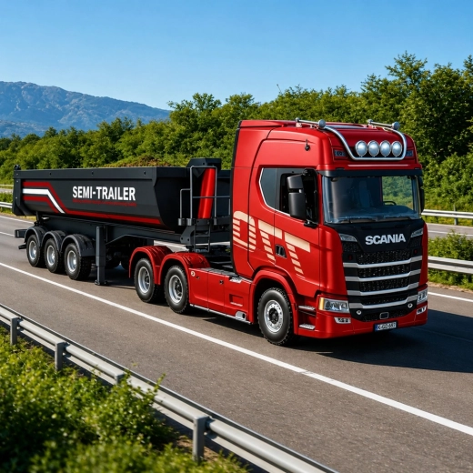 Valósághű kivitel a Scania 1501 szerelvényhez