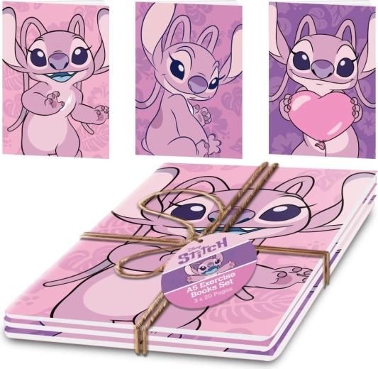 Lilo és Stitch A5 füzet szett – Angel (3 db)