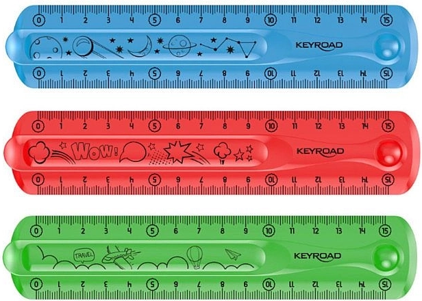 KEYROAD Flexi hajlítható vonalzó 15 cm