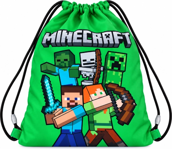 Minecraft zöld gyerek tornazsák