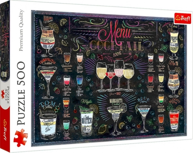 500 darabos puzzle – koktélmenü