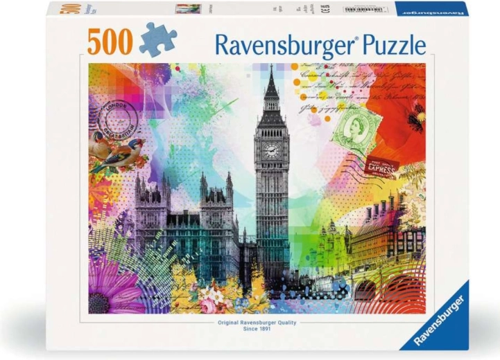 Ravensburger kirakó Londoni képeslap 500 darabos