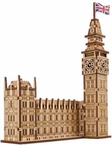 Ugears 3D fa mechanikus puzzle Big Ben