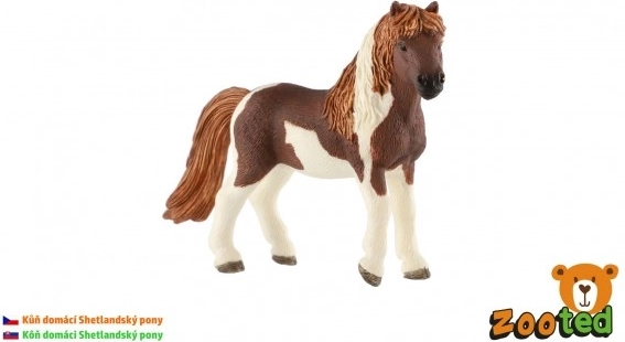Shetlandi póni műanyag figura