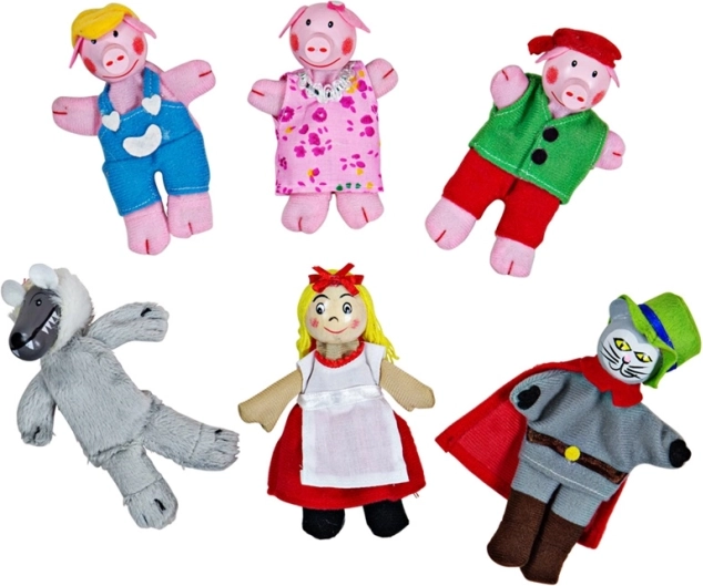 Bigjigs Toys mesefigurás ujjbábok