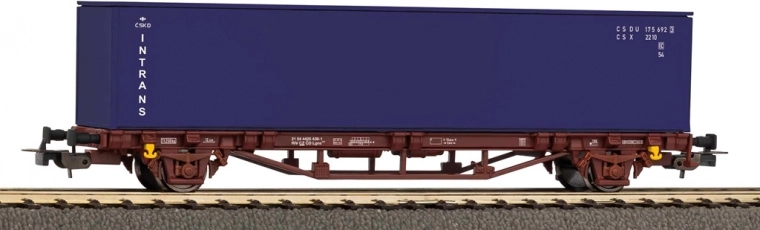 Piko ČD konténerszállító kocsi 40' Intrans konténerrel H0