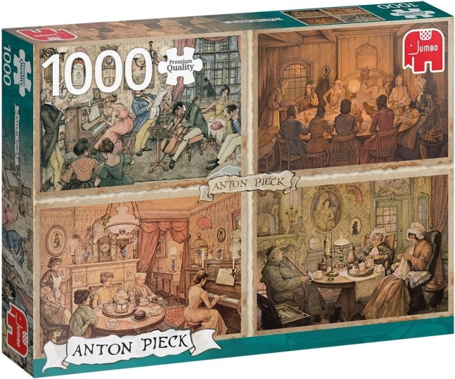Puzzle Találkozás a nappaliban 1000 Darab