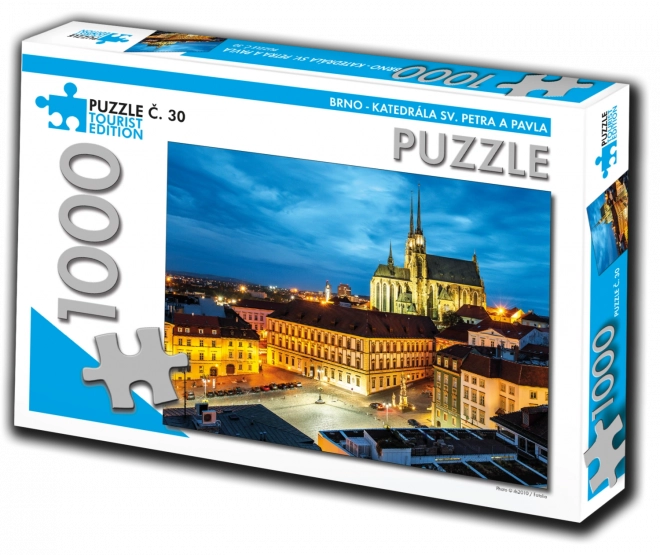 Puzzle TOURIST EDITION Szent Péter és Pál-székesegyház Brno 1000 darab
