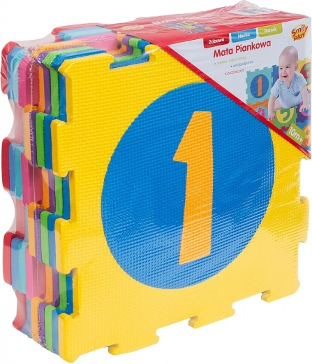 Színes habszőnyeg számokkal