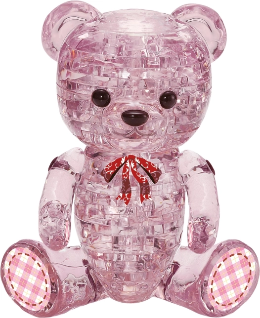 HCM KINZEL 3D kristálypuzzle – Lily mackó, 48 darab