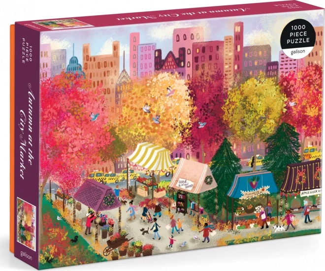 Puzzle Ősz a városi piacon 1000 darab Galison