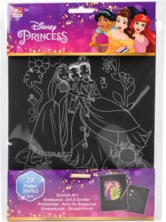 Disney hercegnős karcolóképek, 2 darabos készlet
