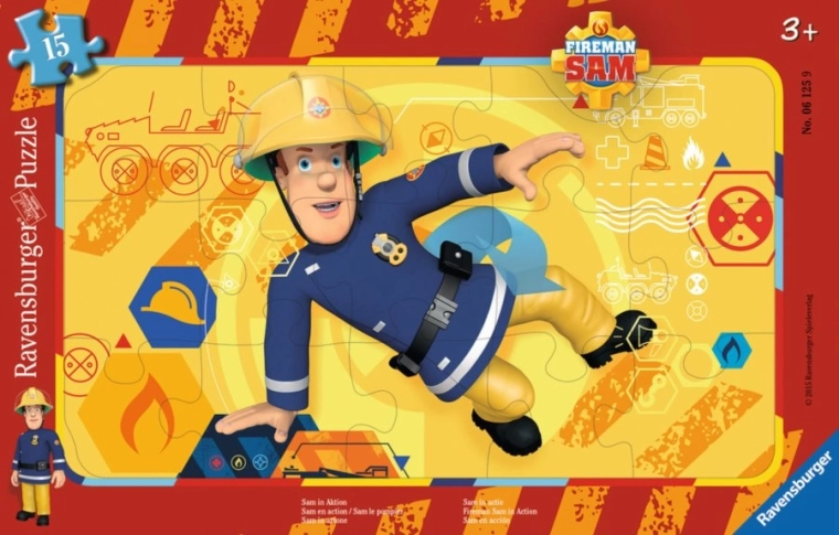 15 darabos Puzzle Tűzoltó Sam akcióban