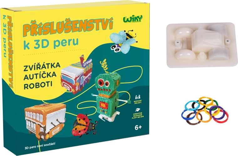 Guruló autók WIKY 3D tollhoz – cseh csomagolás