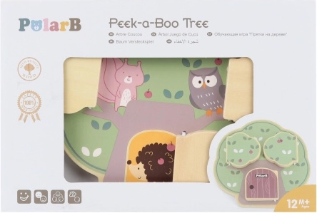 Peek‑a‑Boo fa játék – POLARB fa fa (fa)