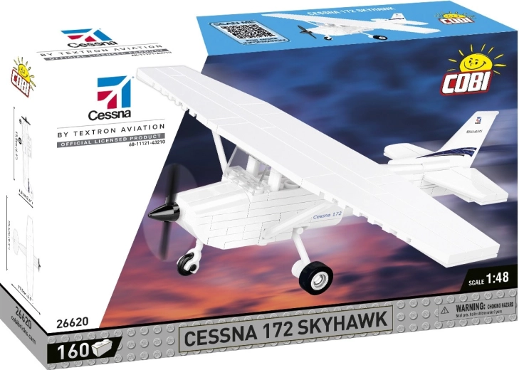 Cobi építőkészlet Cessna 172 Skyhawk 160 kocka fehér
