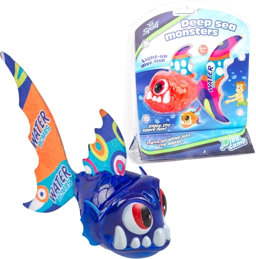 Világítós búvár piranha hal