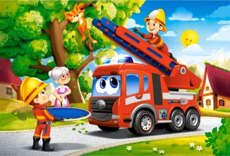 Castorland puzzle tűzoltók akcióban maxi 40 darab