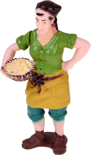 Háziasszony tojásos kosárral