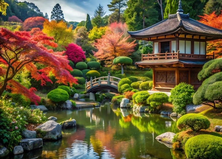 Alipson puzzle gyönyörű japán kert 500 darab
