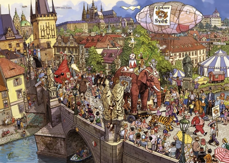 Puzzle Utcai felvonulás 2000 darab