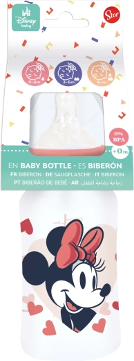 MINNIE 240 ml-es cumisüveg antikólikus rendszerrel