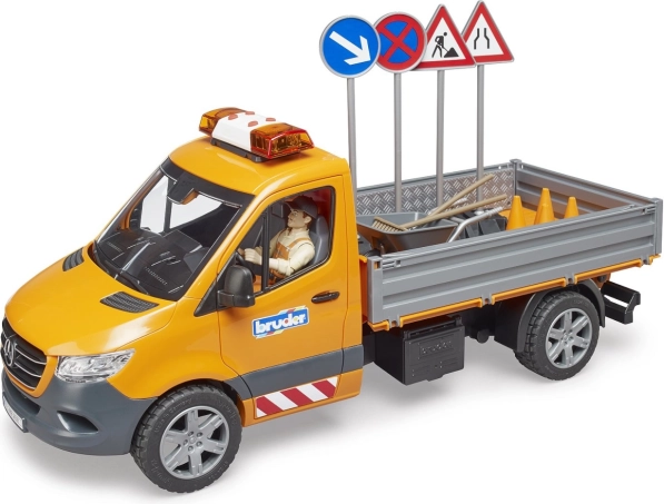 Bruder útkarbantartó jármű Mercedes‑Benz Sprinter figurával és tartozékokkal
