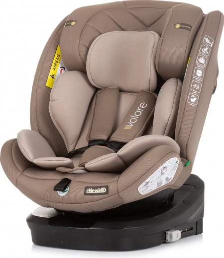Chipolino i-Size 40–150 cm Isofixszel és 360-as forgóalappal autósülés – Macadamia