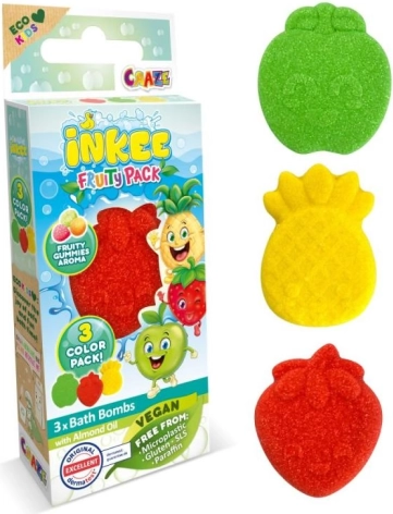 Inkee fürdőbombák mini csomag gyümölcsös variációk