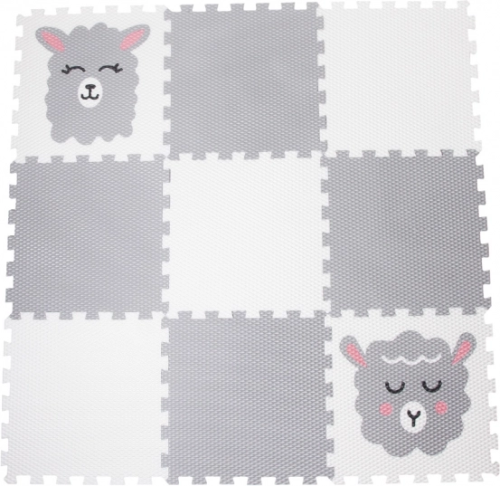 Habos puzzle játszóalátét báránykákkal, 9 darab