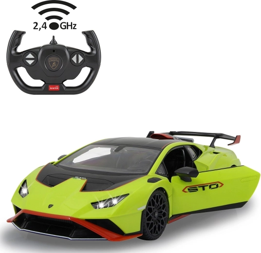 JAMARA Lamborghini Huracán STO távirányítós autó 1:14 méretarányban, zöld