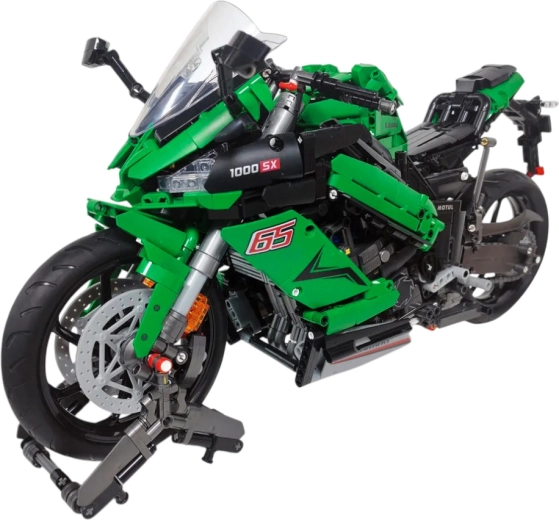 Építőkészlet Sport Motorkerékpár zöld 2304 darab