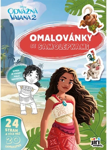 Vaiana 2 A4-es kifestő matricákkal