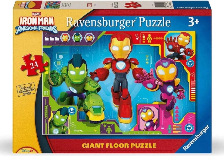Ravensburger óriás padlópuzzle Vasember és csodálatos barátai – 24 darab