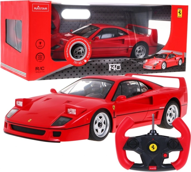Rastar Ferrari F40 távirányítós autó 1:14, piros
